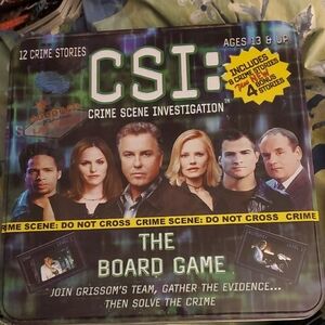 CSI Board Game in Black and Yellow Colors